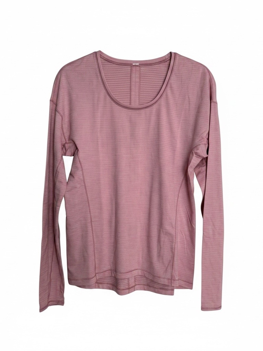 lululemon athletica Long Sleeve Scoop Crew Top in Mauve Pink
